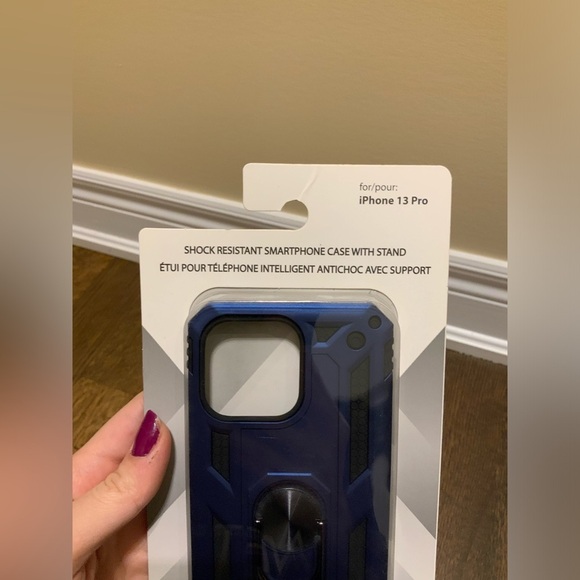 ITECH Shock Resistant Smartphone Case With Stand Blue Iphone 13 Pro BRAND NEW - Picture 3 of 4